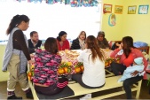 Más de una hora duró el diálogo entre la Defensora Regional de Coquimbo y las internas del modulo de mujeres lactantes y embarazadas 