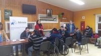 Equipo jurídico de la DPP La Araucanía atendiendo en Hospedería del Hogar de Cristo en Temuco