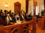El fallo del recurso de nulidad fue leido por el ministro Hugo Dolmestch. A la derecha, en estrado, el abogado Fernando Mardones.