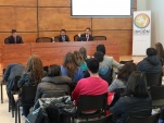 El El defensor Maldonado integró la mesa panel junto al fiscal Eugenio Campos y el director regional del Sename Christian Gallardo.