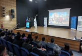 Defensor Regional de Ñuble Marco Montero rindió cuenta pública en la gran sala de la Casa de la Cultura de Chillán Viejo