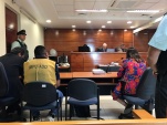 La Defensora, Sofía Makaus, en audiencia de lectura de sentencia absolutoria de Fernando Frez, en tanto, el co-imputado fue condenado.