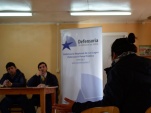 La charla y el diálogo posterior se realizaron en la sede social de la comunidad, en la localidad de San Pablo.