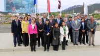 Foto oficial de la Comitiva de autoridades en Puerto Willimas